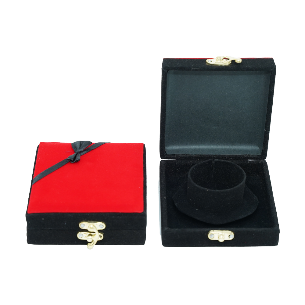 Red & Black Ribbon Jewelry Boxes