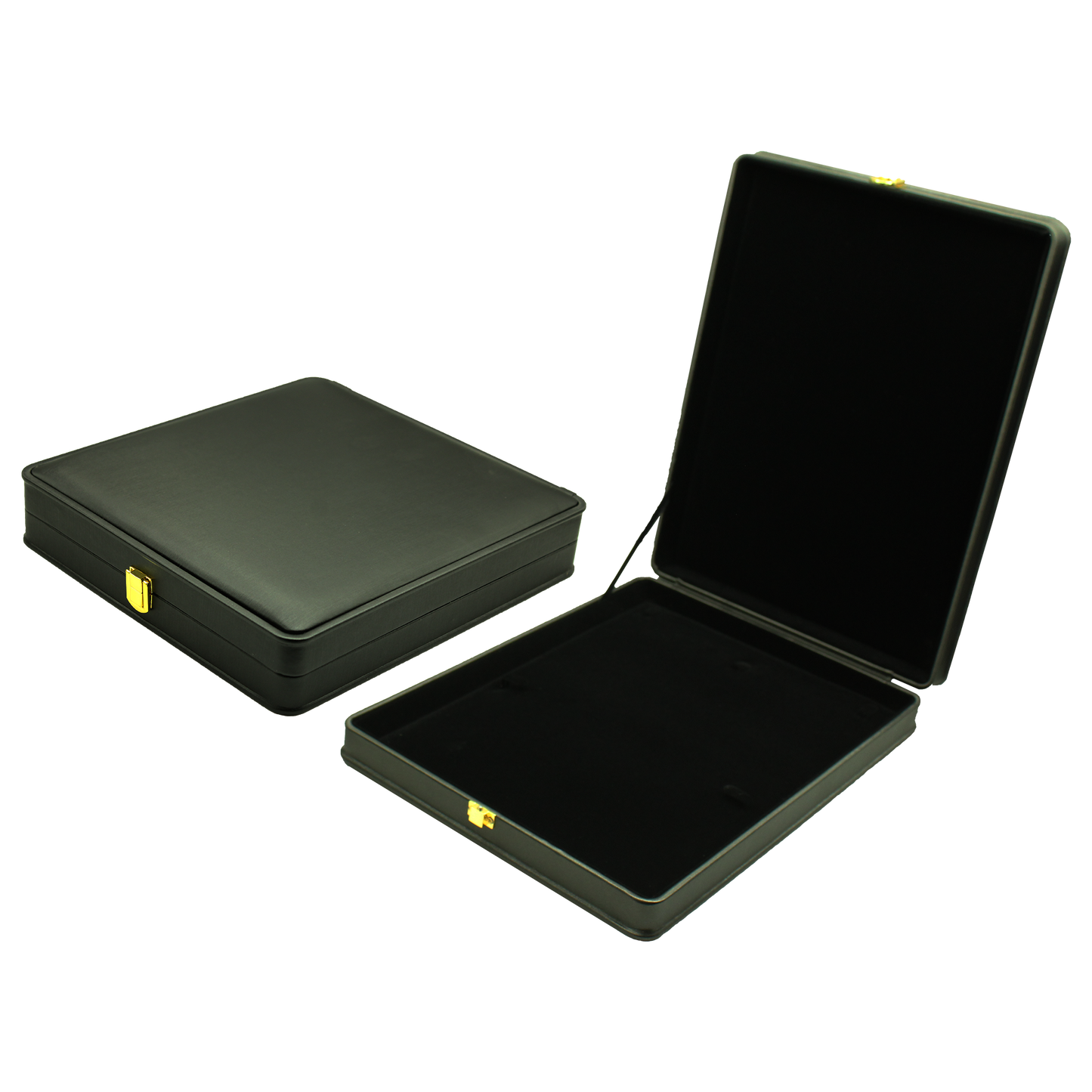 Black Leather (Black Interior) Jewelry Boxes