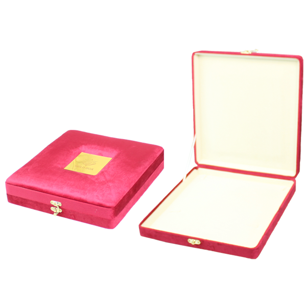 Gold Box Red Velvet Jewelry Boxes