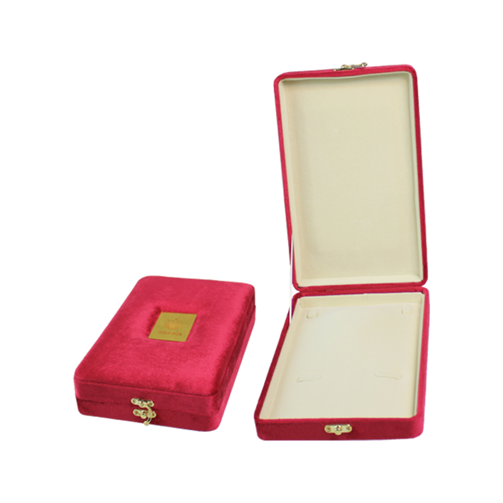 Gold Box Red Velvet Jewelry Boxes
