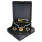 Gold Box Black Velvet Jewelry Boxes