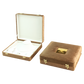 Gold Box Brown Velvet Jewelry Boxes