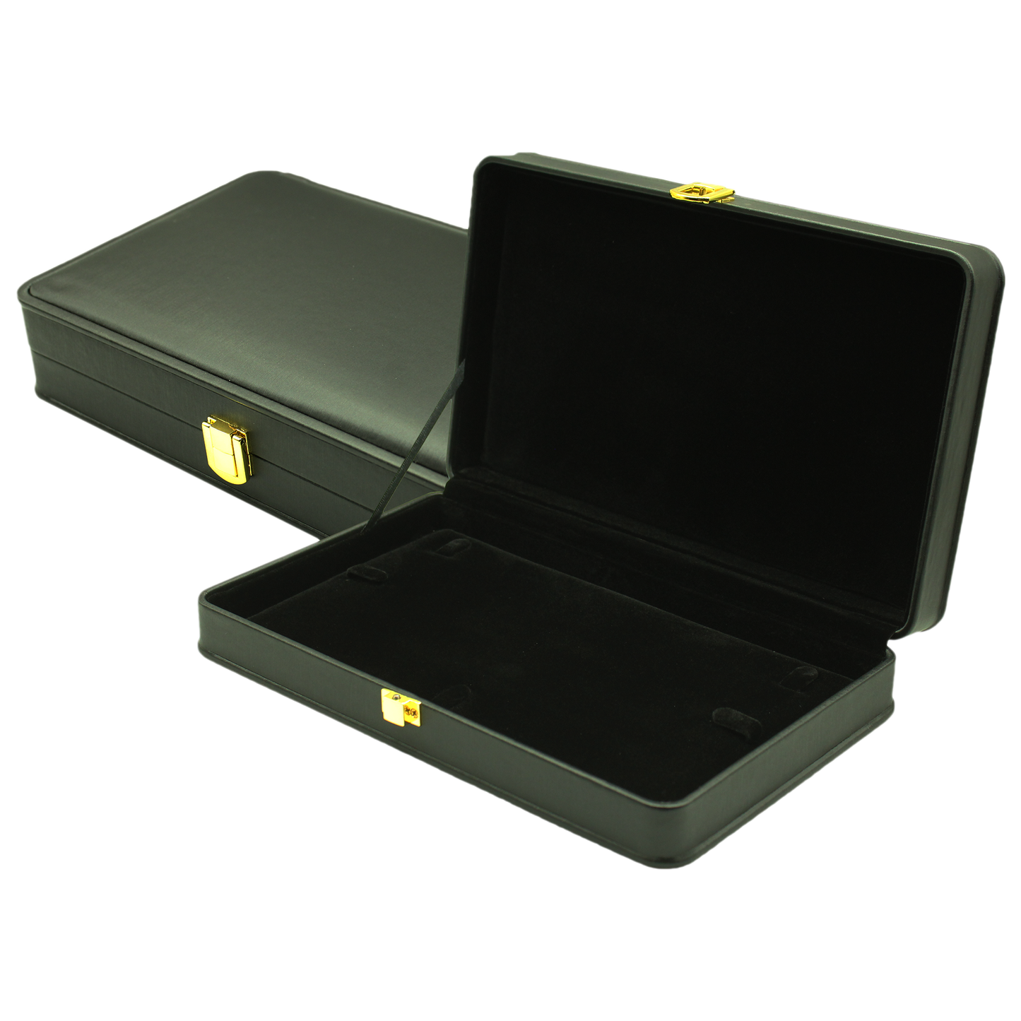 Black Leather (Black Interior) Jewelry Boxes