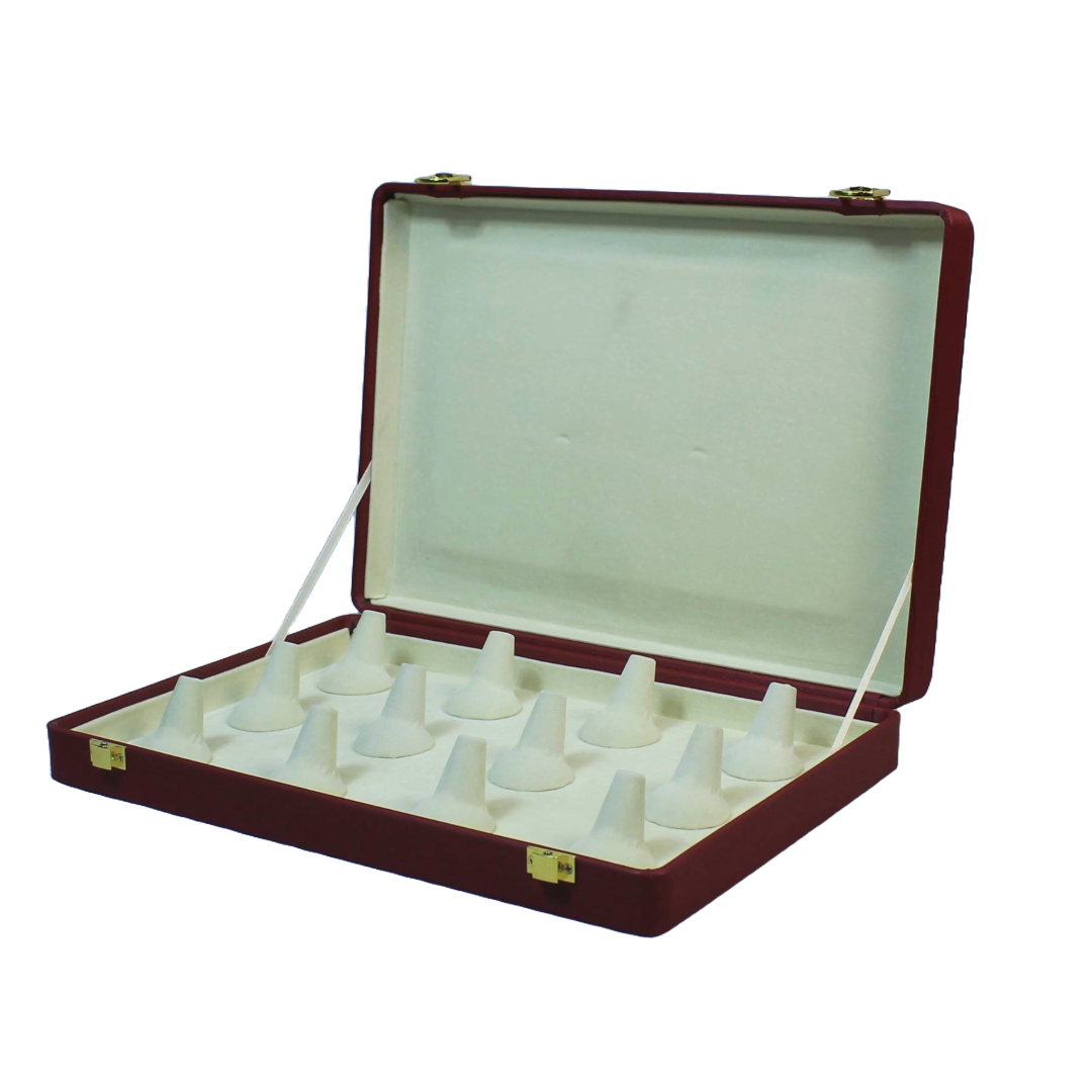 Maroon Leather Stock Boxes