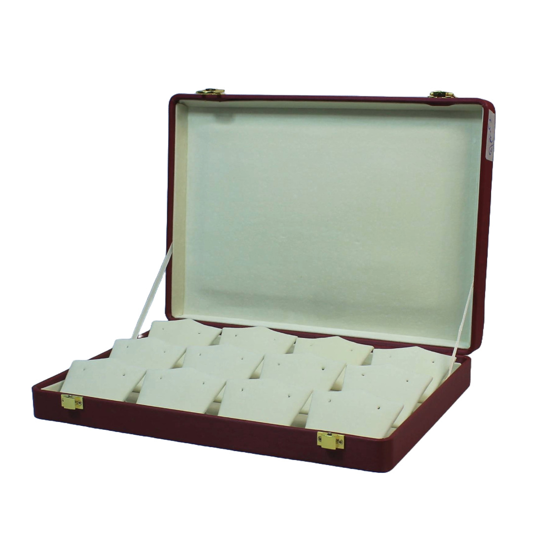Maroon Leather Stock Boxes