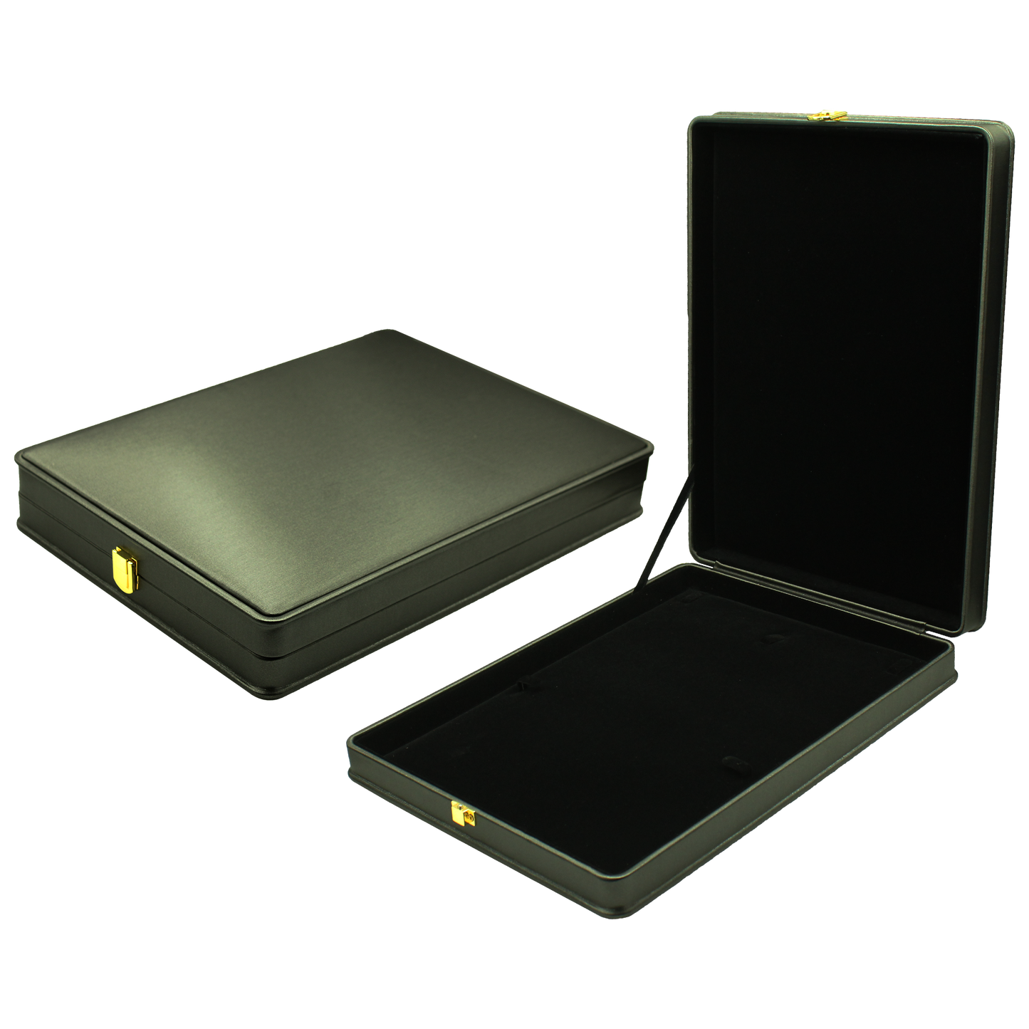 Black Leather (Black Interior) Jewelry Boxes