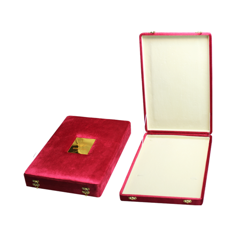 Gold Box Red Velvet Jewelry Boxes