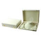 Textured Cream Leatherette Jewelry Boxes
