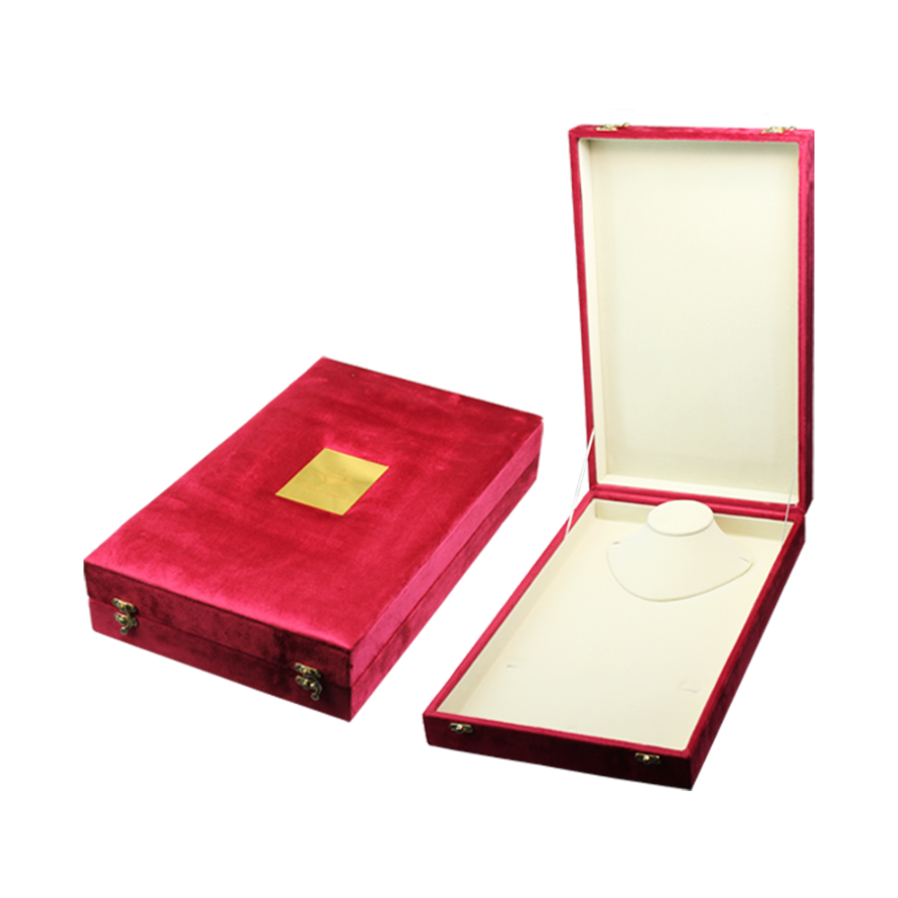 Gold Box Red Velvet Jewelry Boxes