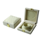 Textured Cream Leatherette Jewelry Boxes