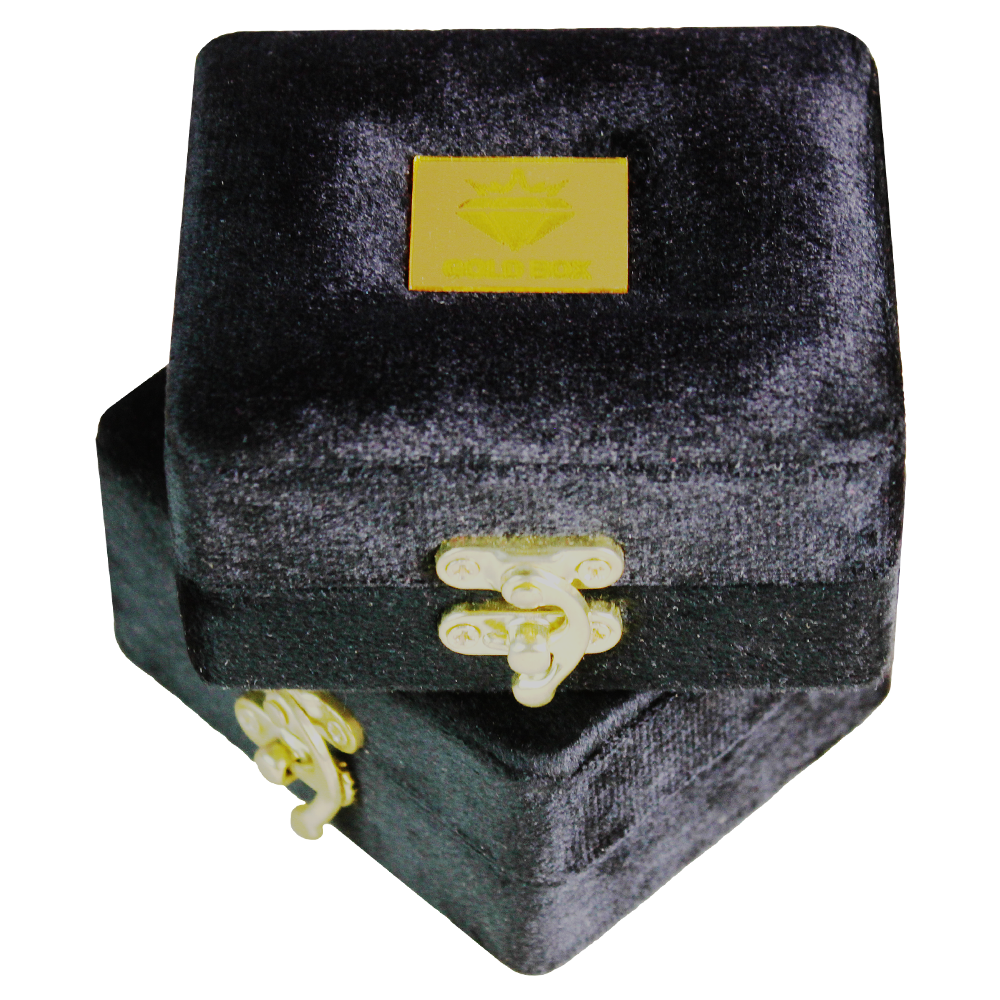 Gold Box Black Velvet Bali Box