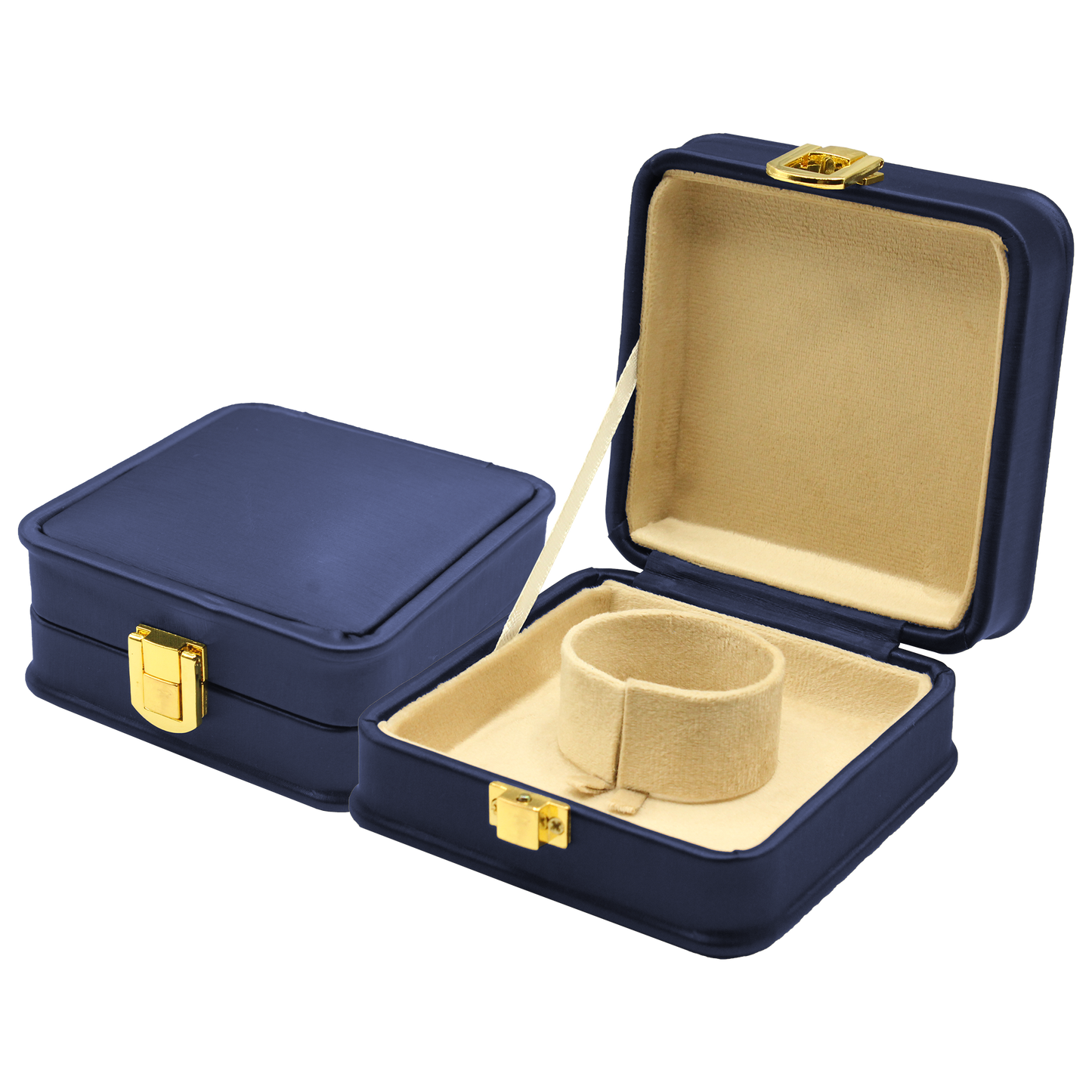 Blue Leather (New) Jewelry Boxes