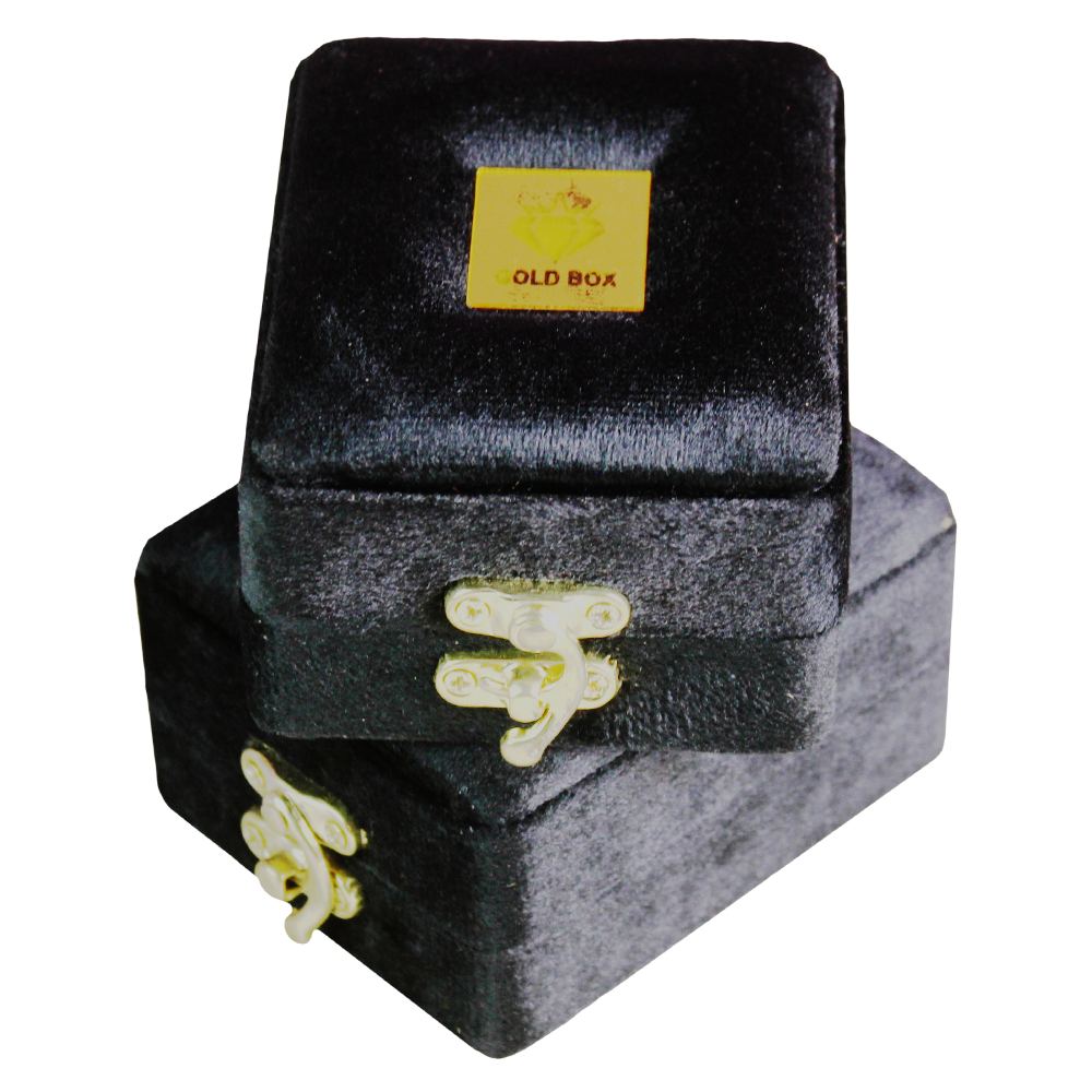 Gold Box Black Velvet Kanta Box