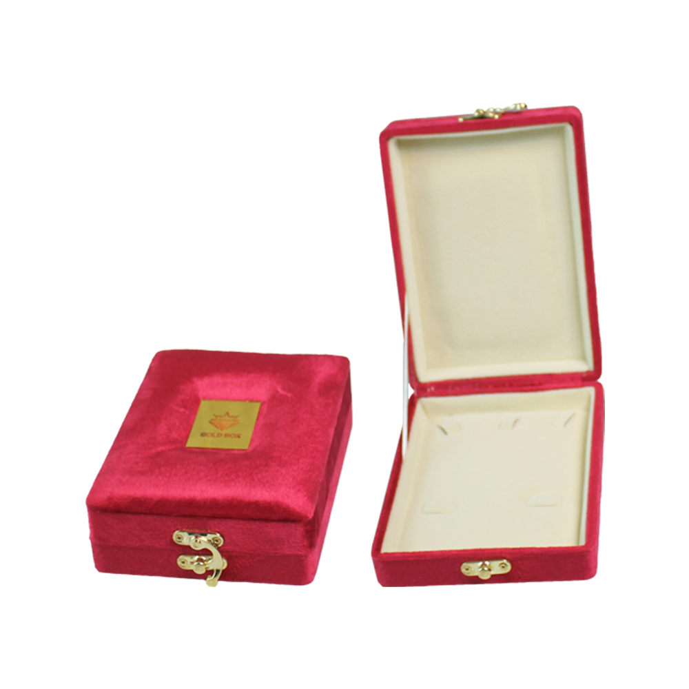 Gold Box Red Velvet Jewelry Boxes