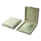 Textured Cream Leatherette Jewelry Boxes