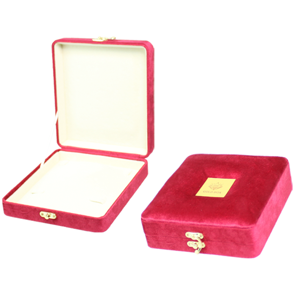 Gold Box Red Velvet Jewelry Boxes