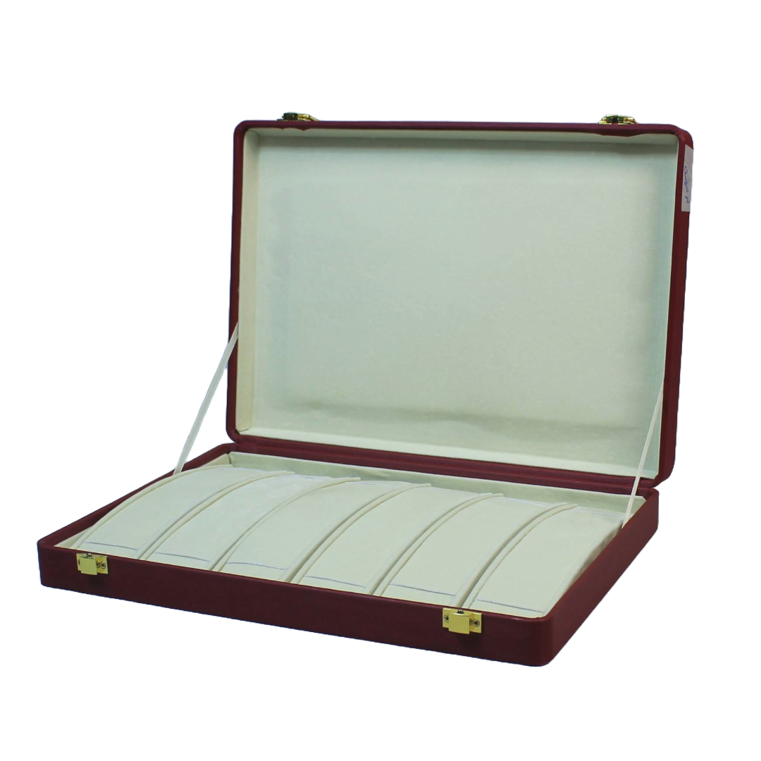 Maroon Leather Stock Boxes