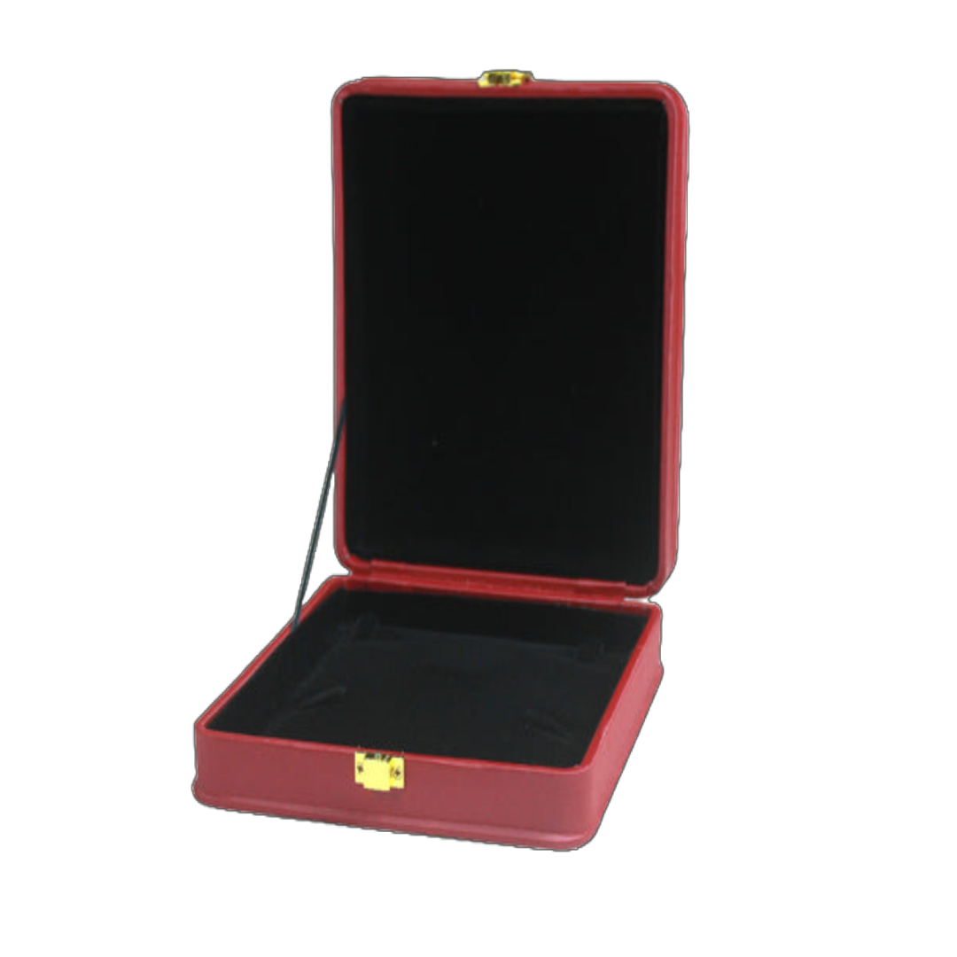 Maroon Leather U Lock Plain