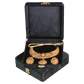 Gold Box Black Velvet Jewelry Boxes