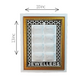 Golden Edge Elite Aura Jewelry Display Tray