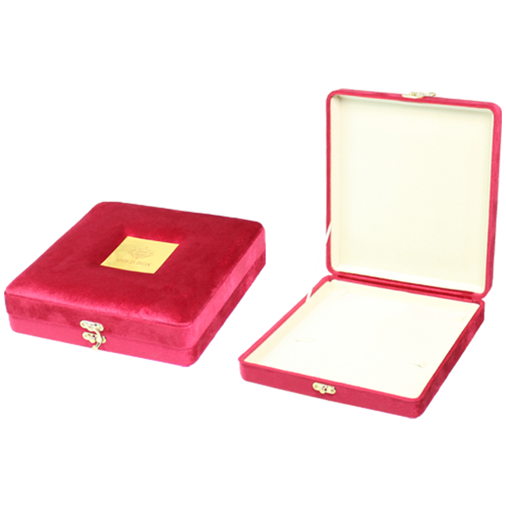Gold Box Red Velvet Jewelry Boxes