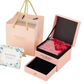 Artificial Rose Jewelry & Gift Box with Double Layers Drawer Box