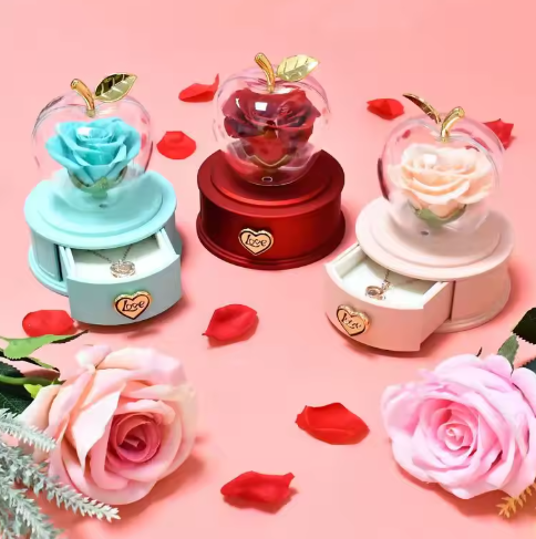 Forever Flower Rose Jewelry Storage Drawer