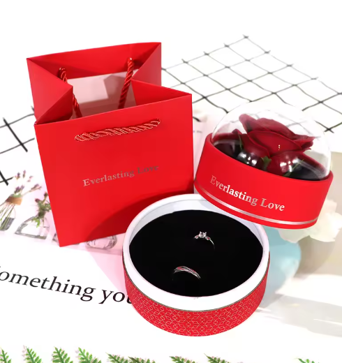 Romantic Rose Gift Box For Ring & Jewelry