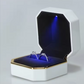 Imported LED Jewelry Ring Box Velvet Rubber