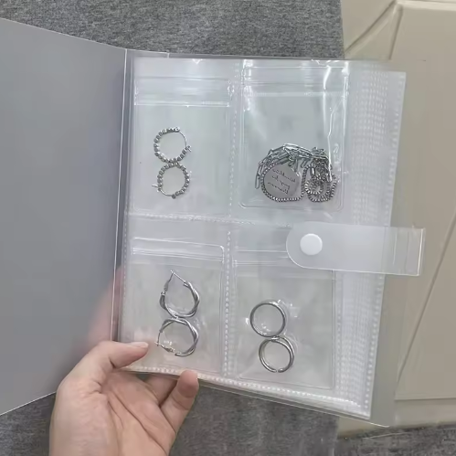 Transparent Jewelry Organizer Storage Bag Albums (20 sheets)