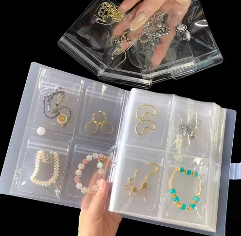 Transparent Jewelry Organizer Storage Bag Albums (20 sheets)