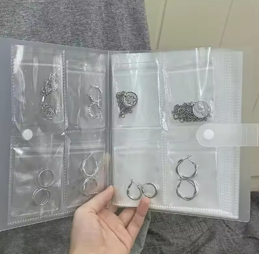 Transparent Jewelry Organizer Storage Bag Albums (20 sheets)