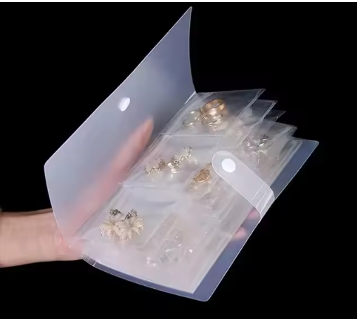 Transparent Jewelry Organizer Storage Bag Albums (20 sheets)