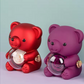 Hug Bear Rose Jewelry Box Rotating Eternal Flower Gift Box