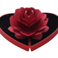 Heart Shaped 3D Rose Rotating Ring Box