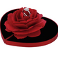 Heart Shaped 3D Rose Rotating Ring Box
