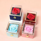 Rotating Rose Flower Jewelry Box
