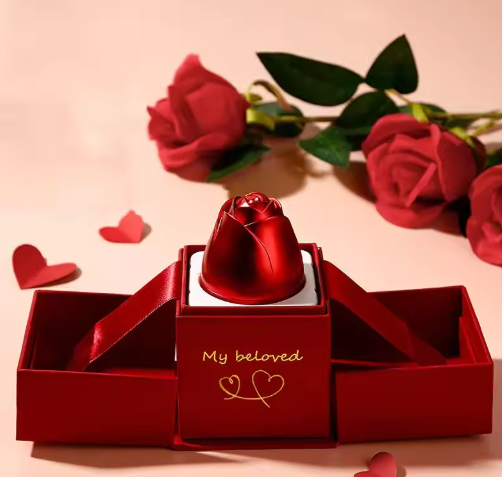 New in Rose Jewelry Box Lifting Packaging Display Box