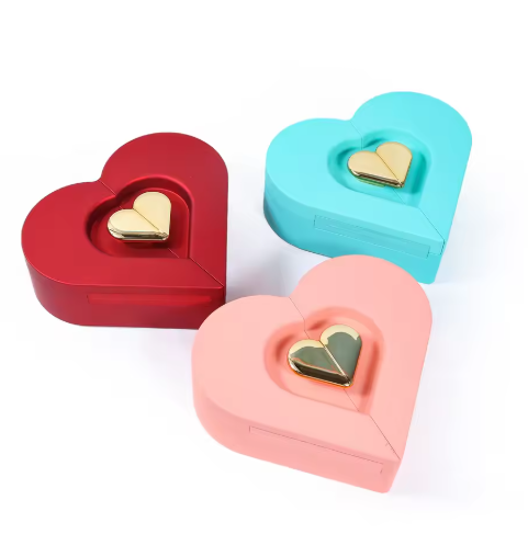 Double Door Heart Shaped Love Jewelry Box