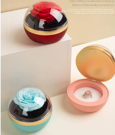 Romantic Rose Ring Box & Gift Jewelry Box