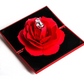 Ring Box Rose Rhombus Flower Jewelry Box