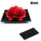 Ring Box Rose Rhombus Flower Jewelry Box