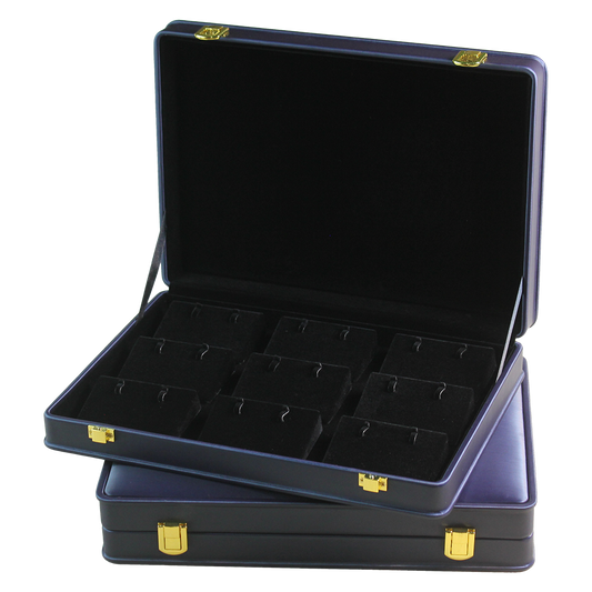 Blue Leatherette 9pcs Bali Stock Boxes