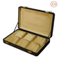 6 Slots Prestige Black Velvet Gold Boxes Jewelery Display
