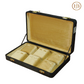 6 Slots Prestige Black Velvet Gold Boxes Jewelery Display