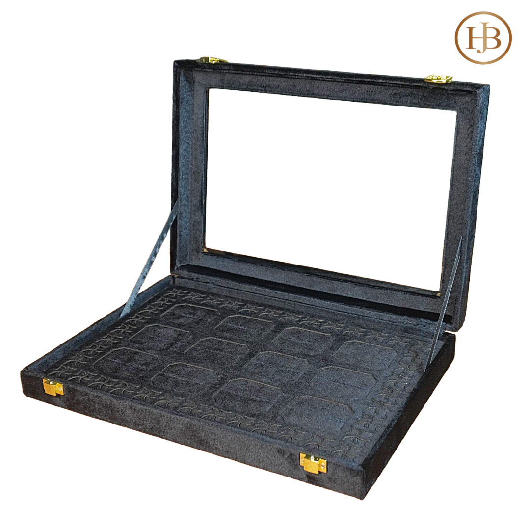 Prestige Red & Black Stock Box With Mirror