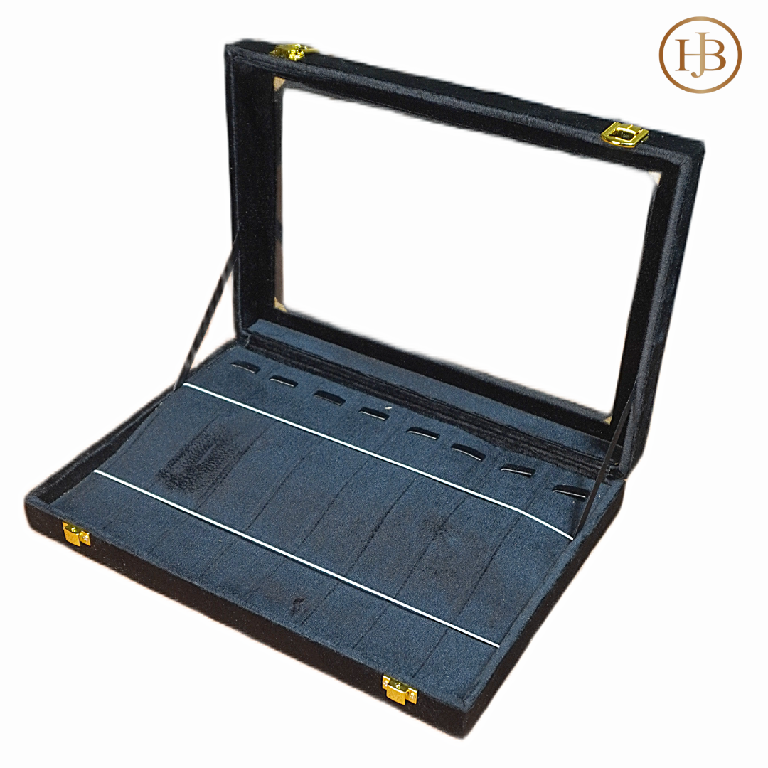 Prestige Red & Black Stock Box With Mirror