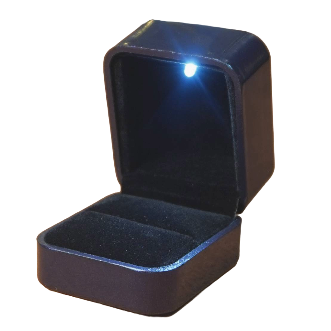 LED Ring Box with Glossy Lacquer Finish (Small)