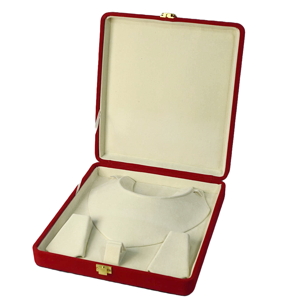 Leather & Velvet in Red & Black Jewelry Boxes