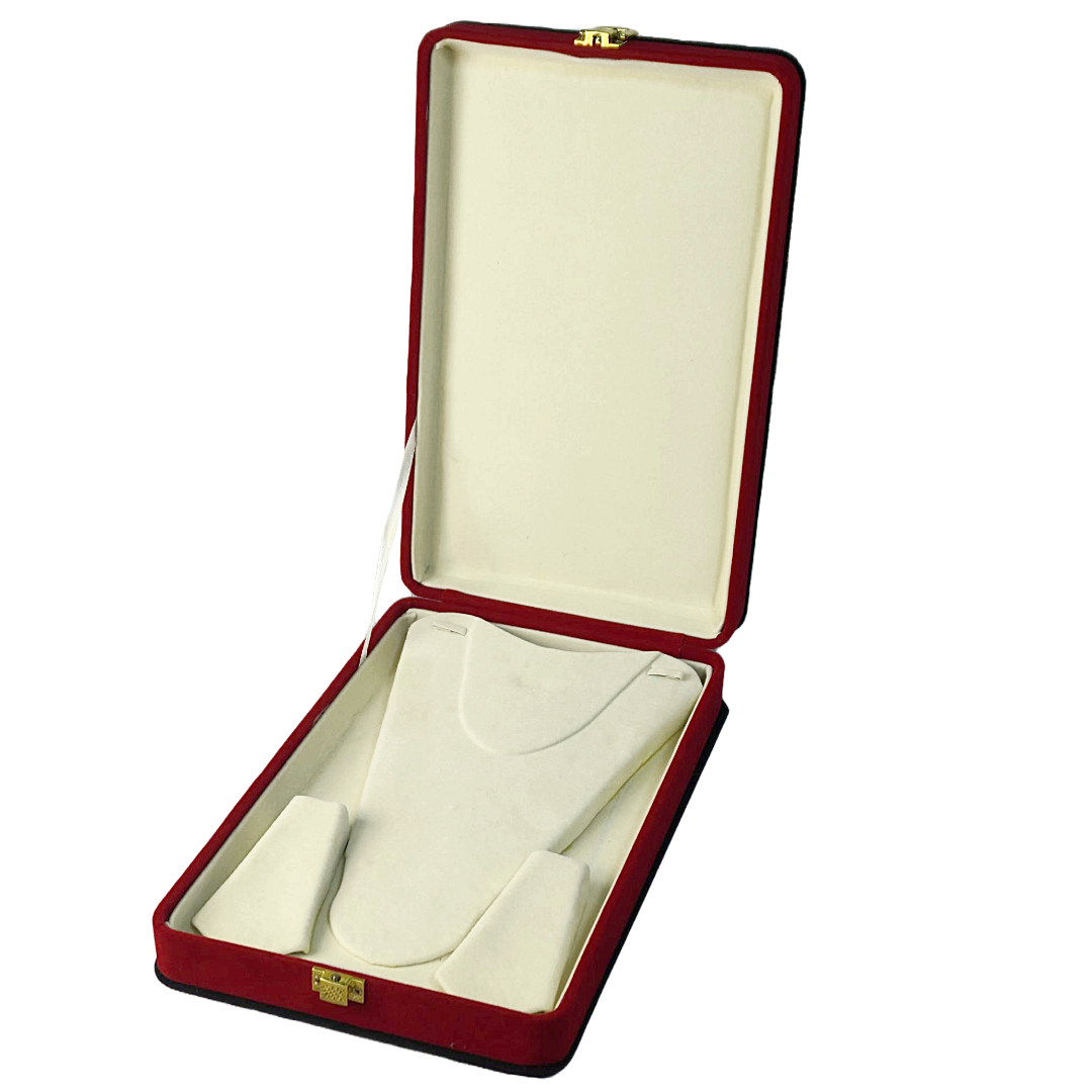 Leather & Velvet in Red & Black Jewelry Boxes
